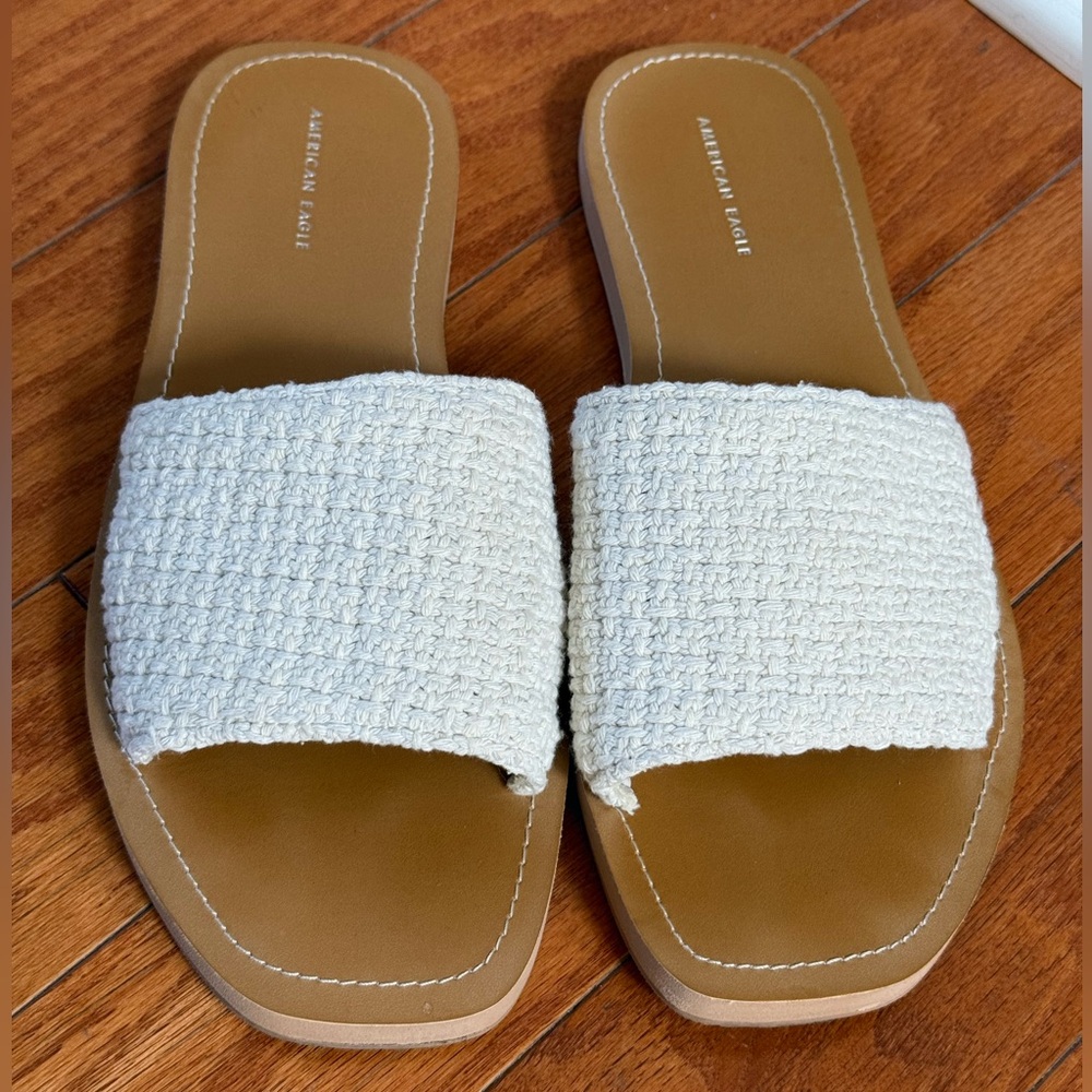 American Eagle Crochet woven sandal